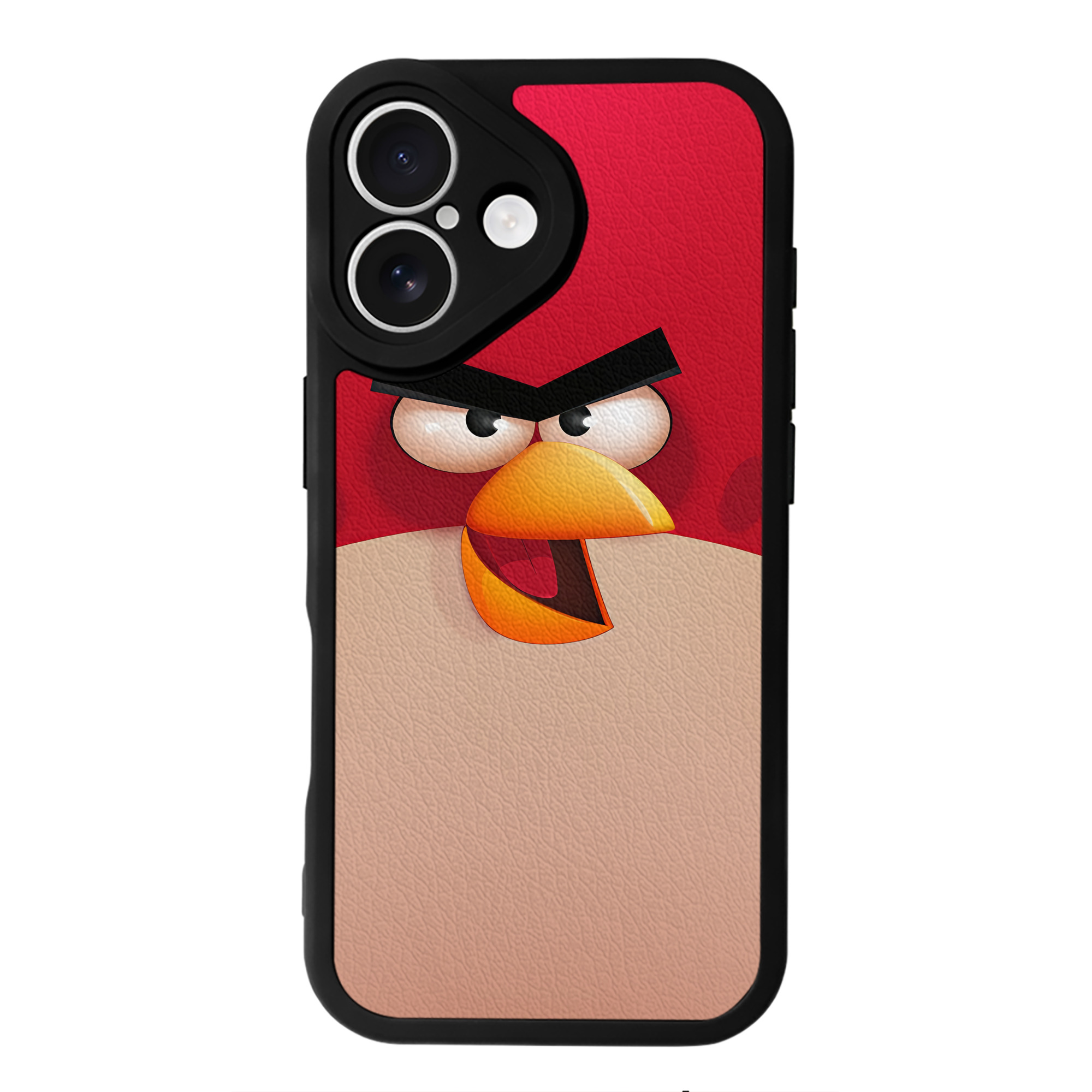 （画像用） Angry Birds アングリーバード 【iPhone 16シリーズ対応】シリコンスマホケース（レザー調） 材質：シリコン